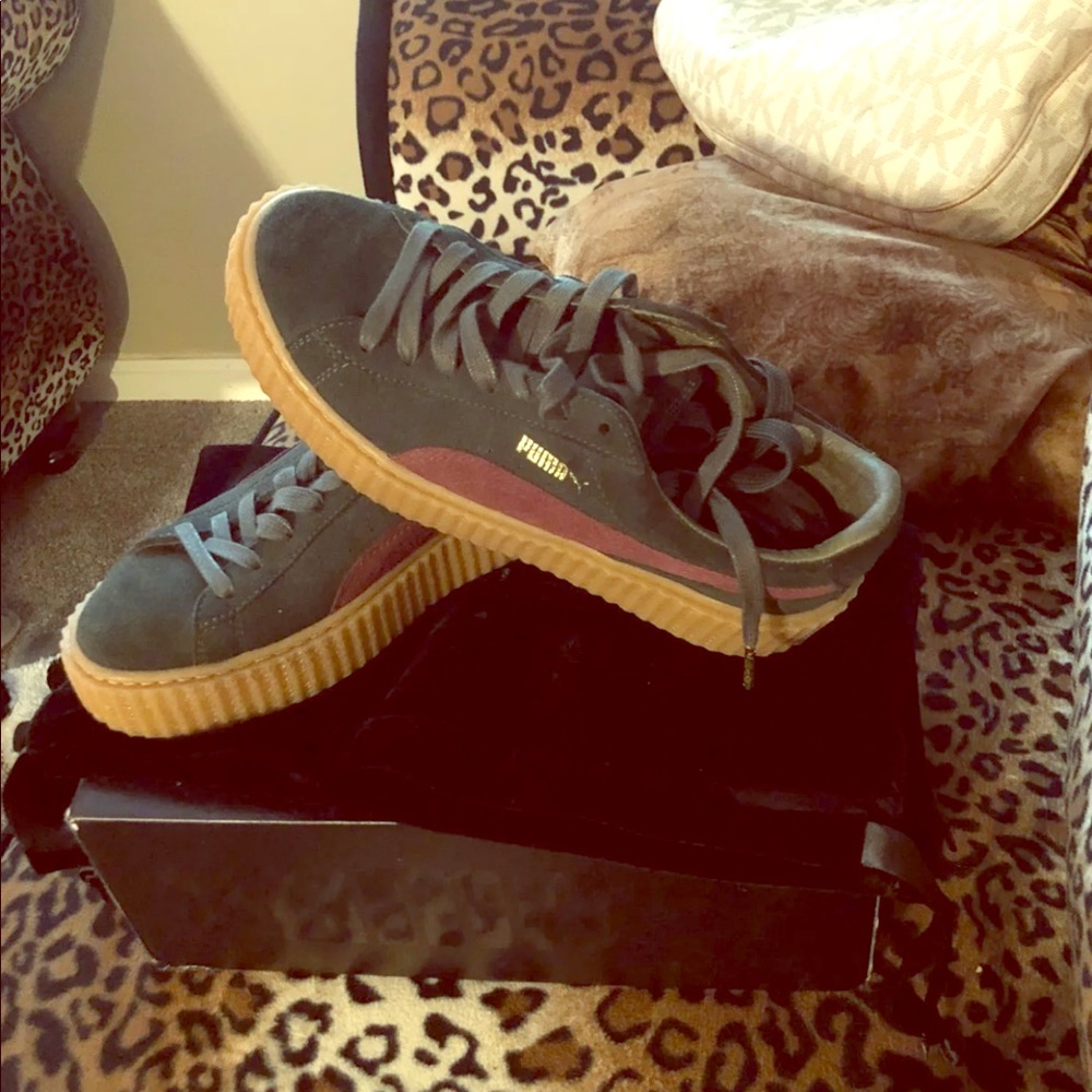 [SOLD].      Suede creepers like new